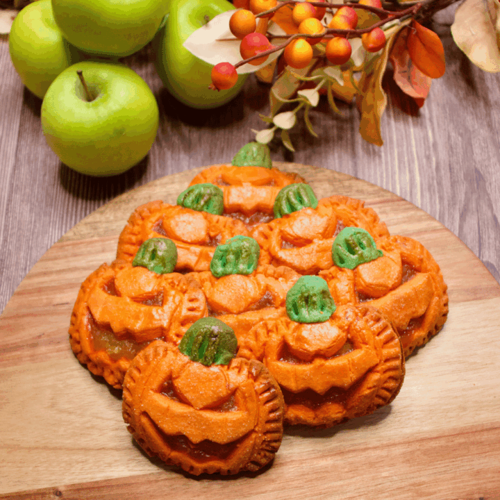 Spooky Pumpkin Apple Pies